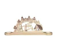 Rudolphs Schatzkiste Mini arco luminoso "Tre nocciole per cenere" con castello di Moritzburg e scene delle fiabe, 32 x 12 x 7 cm (larghezza x altezza x profondità)