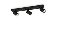 Rudy pl3 nero lampada da soffitto GU10