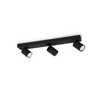 LAMPADA DA SOFFITTO RUDY PL3 NERO