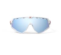 Occhiali Rudy Project Defender bianco blu rosso lente RP Optics Multilaser blu