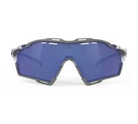Occhiali Rudy Project Cutline grigio brillante con lenti RP Optics Multilaser blu scuro