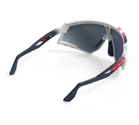 Occhiali Rudy Project Defender bianco blu rosso lente RP Optics Multilaser blu