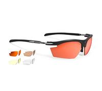 Rudy Project RYDON Shooting Black-Kit Matte Rac.Red+LS Copper+Act. Brown+Yellow+Transp. Occhiali da Sole, Talla única Unisex-Adulto