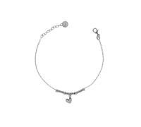 Rue des Mille Bracciale Donna Argento 925 Micro Anelli Cuore Rodio | Bracciale Argento 925 Donna | Braccialetti Donna Argento Con Una Potente Carica Sentimentale
