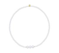 Rue des Mille Collana Girocollo Perle Whiteside 925 GR-019 3 AU, Argento, M