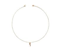 Rue des Mille Girocollo Donna Argento 925 Catena e Corno Zirconi | Collana Donna Argento 925 | Collana Argento Donna Finito a Mano Nei Dettagli Con Una Potente Carica Sentimentale