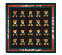 Rue Madam Paris Foulard Carrè MULTI TEDDY BLACK 60x60