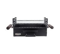 RUECAB - Barbecue a carbone - Barbecue da incasso 4/6 posate - Set grigliate 4/6 posate - Dimensioni incasso: 44 x 32,5 cm