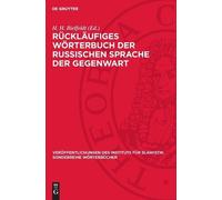 Rückläufiges Wörterbuch Der Russischen Sprache Der Gegenwart (Copertina rigida)