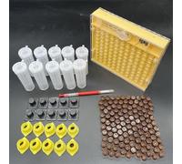 ruehalf 1 Set Kit Apicoltura Api Regine Nicotina Allevamento Plastica Trapianto Penna Rullo for Capelli Gabbia Cellula Protezione