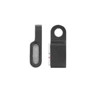 ruehalf 2pcs Leds Motorcycle Indicators Mini LED Turn Signal Light Flasher Amber Signal Lamp Blinker Black/Chrome Intermitentes Moto(2pcs 3leds Black)