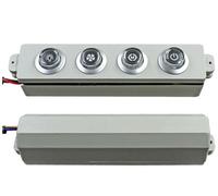 ruehalf Accessori for interruttori a chiave for cappa da cucina Scheda di controllo interruttore meccanico a 4 tasti con quattro pulsanti di controllo del pannello