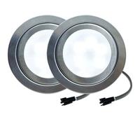 ruehalf Lampada for Cappa aspirante Senza Condotto da 12 V CC, 2 Pezzi, equivalente a 1,5 W, Vetro Smerigliato, Compatibile con Ballast elettronico alogeno da 20 W(Warm White 3000K,SM Connector_No)