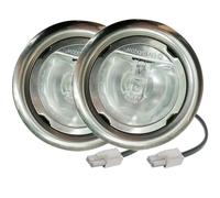 ruehalf Lampadina alogena G4 da 2 Pezzi 20W 12V AC Vetro Trasparente sotto l'armadio Luce Puck Lampadina Armadio Vetrina Armadio Scaffale Lampada di Raffreddamento del Vino