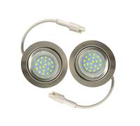 ruehalf Lampadina For Cappa Da Cucina Da 2 Pezzi LED 2.5W 220-240V For Foro Da 60 Mm Cucina Sotto L'armadio Illuminazione Equivalente A Una Lampadina Alogena Da 20 W(White 6000K)