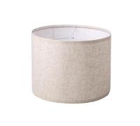RUEHALF Paralumi for lampade a tamburo in lino di farina d'avena, stile classico rustico for comodini, lampade da terra, tessuto strutturato naturale for luci calde e soffuse(1 Pack Lamp Shade)