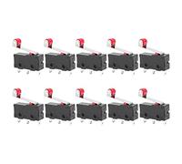 Ruelen Set di 10 mini fine corsa leva a rullo braccio SPDT Declic