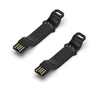 RuenTech Adattatore di ricarica per Polar Unite, cavo di ricarica USB, compatibile con Polar Unite, accessorio di ricambio (2 pezzi nero)