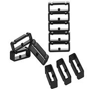 Ruentech Anello di Chiusura Compatibile con Suunto 9/Baro/Spartan Ultra/Sport Polso Hr/Sport Polso Hr Baro Smartwatch - Accessori Cinturino in Silicone Keeper (Black-11Pack)