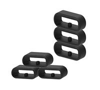 Ruentech Anello di chiusura di ricambio compatibile per Versa3 Versa 2 Versa Lite Versa SE senso Smartwatch Silicone Holder Plug Accessori Nero 6-Pack