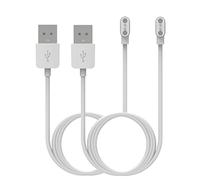 RuenTech Caricabatterie compatibile con casco Smart4u SH55M SH50, cavo di ricarica per Livall BH60SE/BH62/BH51M/BH50T/MT1 Smart Casco USB Adapter (2 bianco 60 cm)