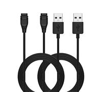 RuenTech Caricabatterie compatibile per Coros Pace 2/Pace 3/Vertix/Vertix 2/Vertix 2S, cavo di ricarica USB per Coros Apex 42 mm/Apex 46 mm/Apex Pro/Apex 2/Apex 2 Pro cavo di ricambio (2 pezzi nero)