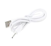 RuenTech Caricatore USB DC di ricambio da 2,0 mm, cavo di alimentazione DC 5 V, fonte di ricarica per presa da 2,0 mm, tablet, pennino di ricarica, bianco, 2 mm, classico