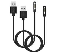 RuenTech Cavo di ricarica compatibile per Sanorum Smartwatch Bambini 4G T40, USB Cavo Caricatore Stadio di ricarica Compatibile per Sanorum Smartwatch Accessori (nero + nero)