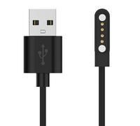 RuenTech Cavo di ricarica compatibile per Sanorum Smartwatch Bambini 4G T40, USB Cavo Caricatore Stadio di ricarica Compatibile per Sanorum Smartwatch Accessori (Nero)