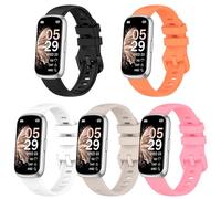 RuenTech Cinturino da 16 mm, compatibile con Sanorum/NAIXUES CS5 da 1,47", cinturino in morbido silicone di ricambio per smartwatch RUXINGX da donna 1,47", Mittelgroße, Silicone, Nessuna pietra