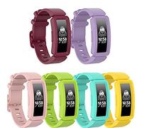 Ruentech Cinturino di ricambio compatibile con Fitbit Ace 2 per bambini, in silicone, 6 colori C