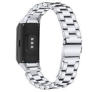 Ruentech - Cinturino di Ricambio in Acciaio Inox per Fitness Tracker Samsung Galaxy Fit Sm-R370, Silver