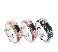 Ruentech Cinturino di ricambio per bambini compatibile con Garmin Vivofit Jr. 2, braccialetto fitness per bambini, regolabile, in silicone, 3PACK--F