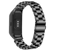 Ruentech - Cinturino di Ricambio per Samsung Galaxy Fit SM-R370, in Acciaio Inox, per Fitness Tracker Galaxy Fit SM-R370, Nero