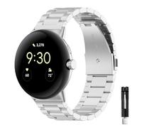 RuenTech Cinturino in metallo compatibile con Google Pixel Watch 4 45 mm/Pixel Watch 3 45 mm, cinturino di ricambio in acciaio inox per donne e uomini, Mittelgroße, Acciaio inossidabile, Nessuna