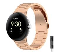 RuenTech Cinturino in metallo compatibile con Google Pixel Watch 4 45 mm/Pixel Watch 3 45 mm, cinturino di ricambio in acciaio inox per donne e uomini, Mittelgroße, Acciaio inossidabile, Nessuna