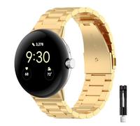 RuenTech Cinturino in metallo compatibile con Google Pixel Watch 4 45 mm/Pixel Watch 3 45 mm, cinturino di ricambio in acciaio inox per donne e uomini, Mittelgroße, Acciaio inossidabile, Nessuna