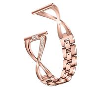 RuenTech Cinturino in metallo compatibile con Oneplus Watch 3 43 mm/Oppo Watch X2 Mini, 18 mm, cinturino di ricambio sportivo, Mittelgroße, Acciaio inossidabile, Nessuna pietra preziosa