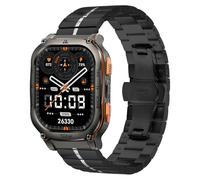 RuenTech Cinturino in metallo da 22 mm, compatibile con OUKITEL BT10/BT12/BT13/BT20/BT80/BT101/BT103, cinturino in acciaio inox per smartwatch OUKITEL, Mittelgroße, Acciaio inossidabile, Nessuna
