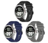 RuenTech Cinturino in morbido silicone, 24 mm, per Coros Apex 4, 46 mm, per Coros NOMAD, per uomo e donna, Mittelgroße, Silicone, Nessuna pietra preziosa