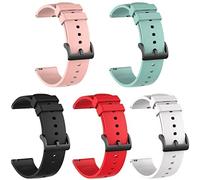 RuenTech Cinturino in silicone compatibile con Amazfit GTS/GTS 2 Mini/GTS 2e/Amazfit Bip/Amazfit GTR 42 mm Cinturino Band 5 colori, Moderno