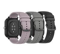 RuenTech Cinturino in Silicone Compatibile Con Garmin Venu/Vivoactive 5/3/Vivomove Style/Venu 2 Plus, Amazfit GTS3 BIP - 20 mm (Colore 3b)