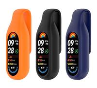 RuenTech Clip titolare compatibile con Xiaomi Smart Band 10/9/8 clip supporto in silicone di ricambio clip di chiusura per custodia accessori di protezione per uomini e donne, Mittelgroße, Acciaio