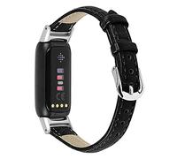 RuenTech Compatibile con cinturini Fitbit Luxe per uomo e donna, cinturino in pelle sottile e sottile di ricambio per Fitbit Luxe Smartwatch