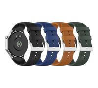 RuenTech Compatibile con OnePlus Watch 2/3/2R e Oppo Watch X/X2, Cinturino in Silicone Morbido, Argento, 98 mm + 127 mm, 4 Pezzi