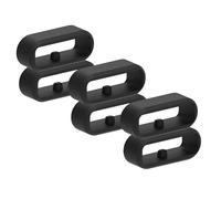 RuenTech Confezione da 6 cinturini compatibili con Disney Magic Band/Magic Band 2.0/Magic Band+, anelli di sicurezza in silicone per fascia magica Disney per bambini (nero)