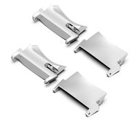 RuenTech Connettore Adattatore per Cinturino Compatibile con Oneplus Watch 2/3/2R/Oppo Watch X/X2 - 22 mm - Acciaio Inox (Argento + Argento)