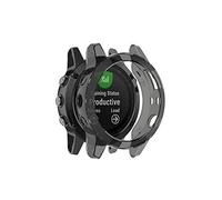 RuenTech Cover Compatibile con Garmin Fenix 5 Custodia Pellicola Protettiva Accessori Custodia Morbida TPU Silm Piastra Shell Protezione All-Inclusive Copertura Easy Access All Button (Nero)