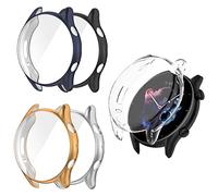 RuenTech Custodia compatibile con Amazfit GTR3/GTR3 Pro, custodia completa con pellicola protettiva per lo schermo, cover flessibile in TPU, protezione completa per GTR 3/GTR 3 Pro (5 colori)