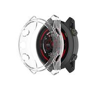 RuenTech Custodia compatibile con Garmin Forerunner 745, pellicola protettiva per display, in TPU, resistente ai graffi (trasparente)